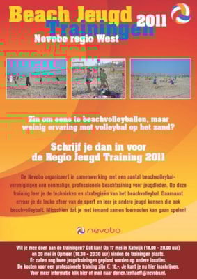 Schrijf je in voor de Regio Jeugd Trainingen 2011 van de Nevobo
