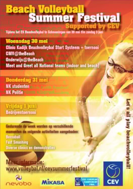 CEV het Summer Festival 2012 tijdens het EK Beachvolleybal 2012 te Scheveningen 