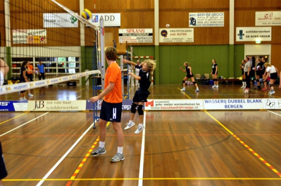 De smash van Joris bij het inspelen