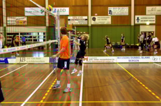 De smash van Joris bij het inspelen