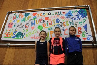 Er was ook weer een prachtig spandoek gemaakt