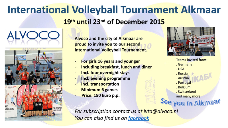 IVTA  INTERNATIONAAL VOLLEYBALTOERNOOI ALVOCO.