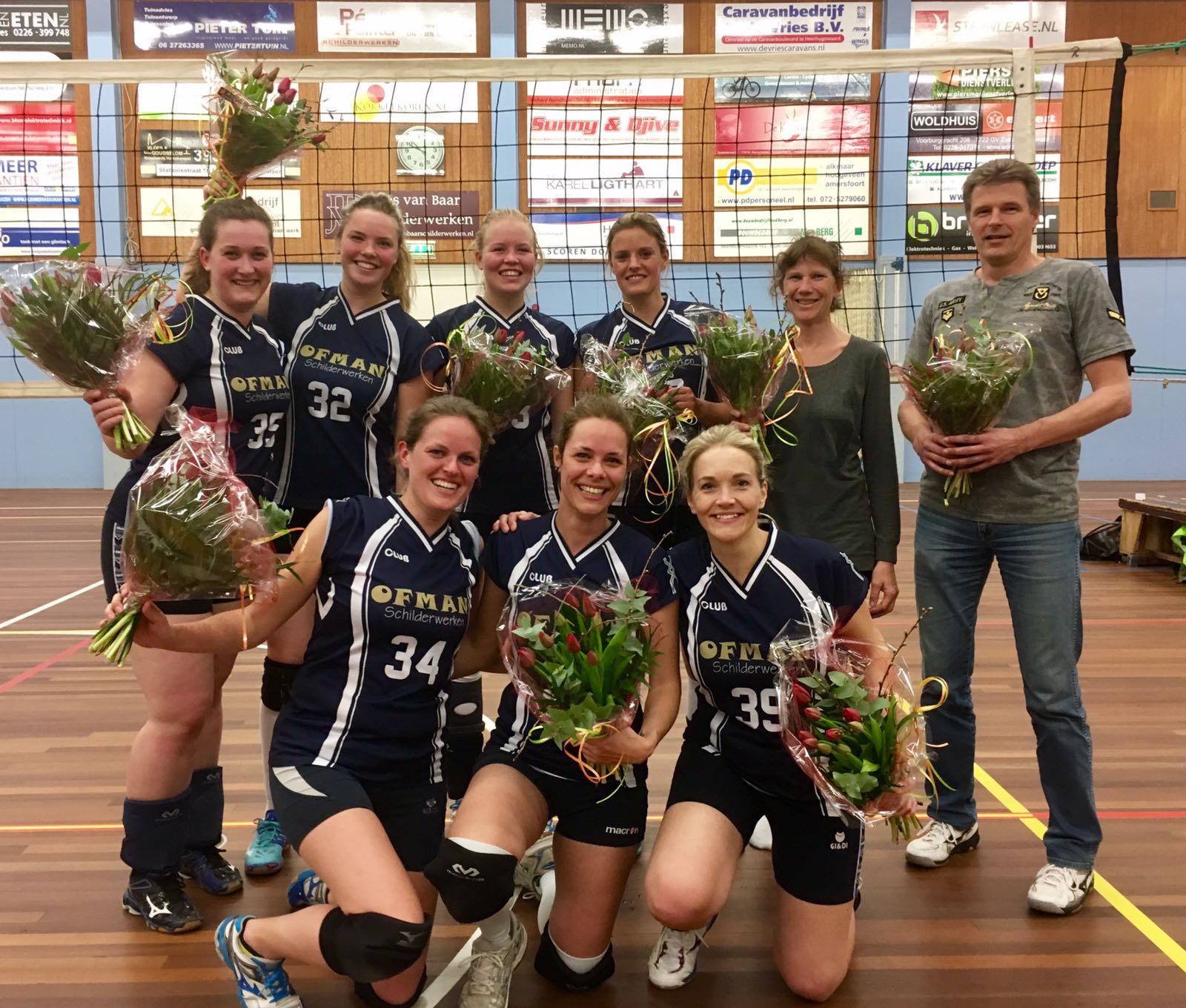 Dames 6 kampioen 3e klasse