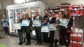 alle geluksvogels bij elkaar