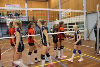 met tegenstander VV Amsterdam