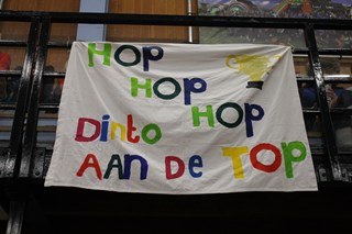 Natuurlijk weer een prachtig spandoek