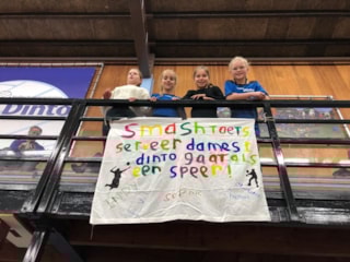 Er was een prachtig spandoek gemaakt door de meiden IMG-20211101-WA0020