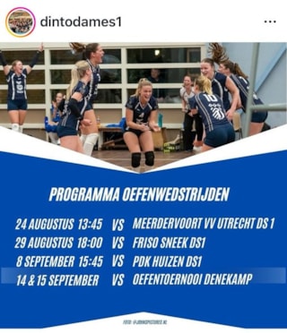 Oefenwedstrijden Dames 1