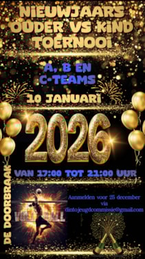 Ouder vs Kind Toernooi 10 januari 2026
